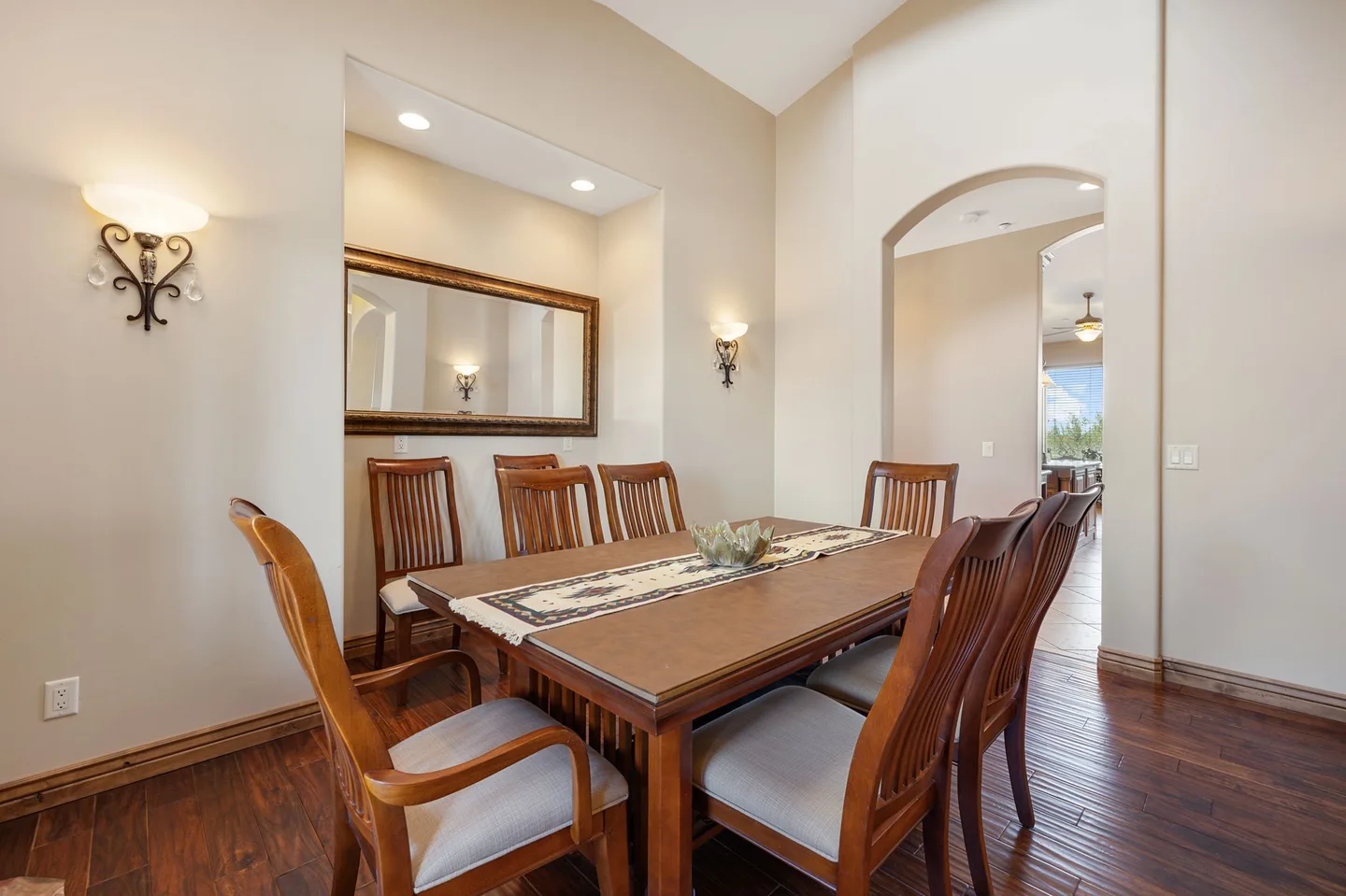 Dining room in a Prescott-area real estate listing