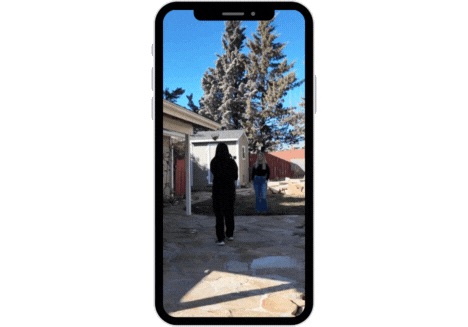 Vertical real estate video preview displayed on a smartphone